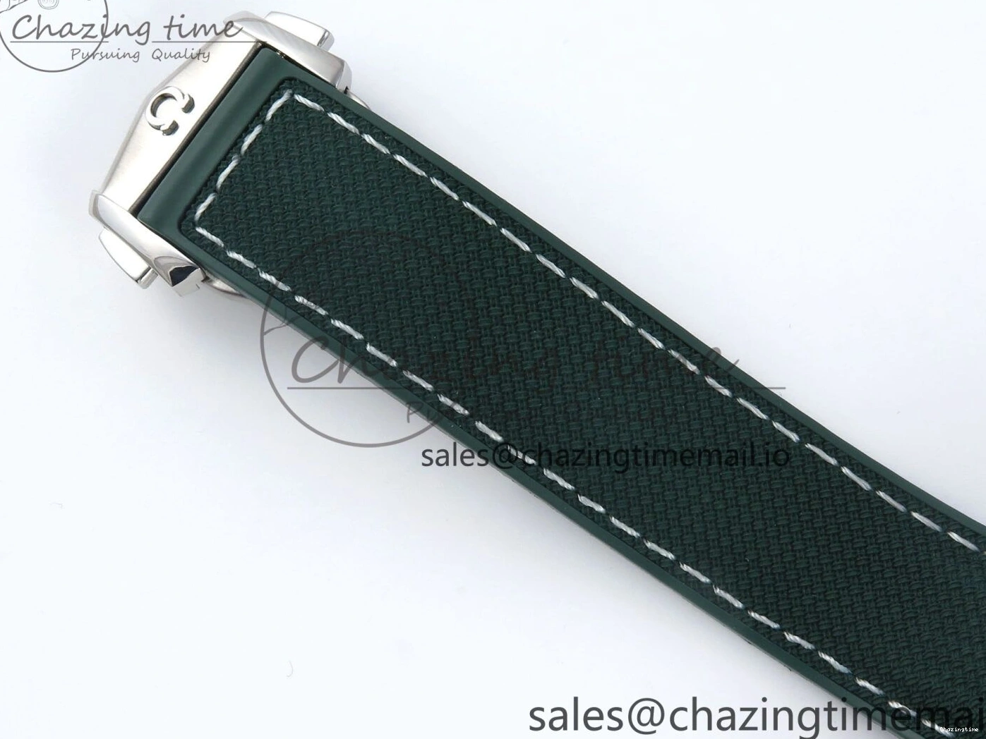 0416 Bold Seamaster Planet Ocean 600M 43.5mm SS SCF 1:1 Best Edition Green Bezel Gray Dial on Green Rubber Strap A8900 Super Clone 7666